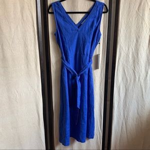 NWT 🥳 V-Neck 100% Linen Dress